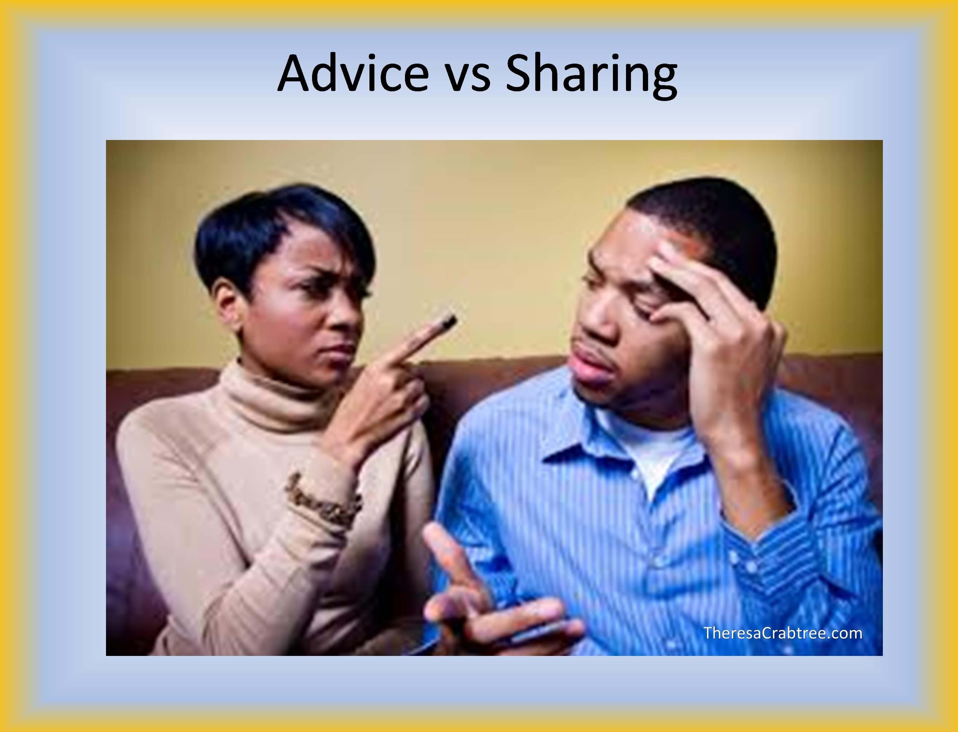 Read more about the article Soul Connection 60 ~ Advice vs Sharing