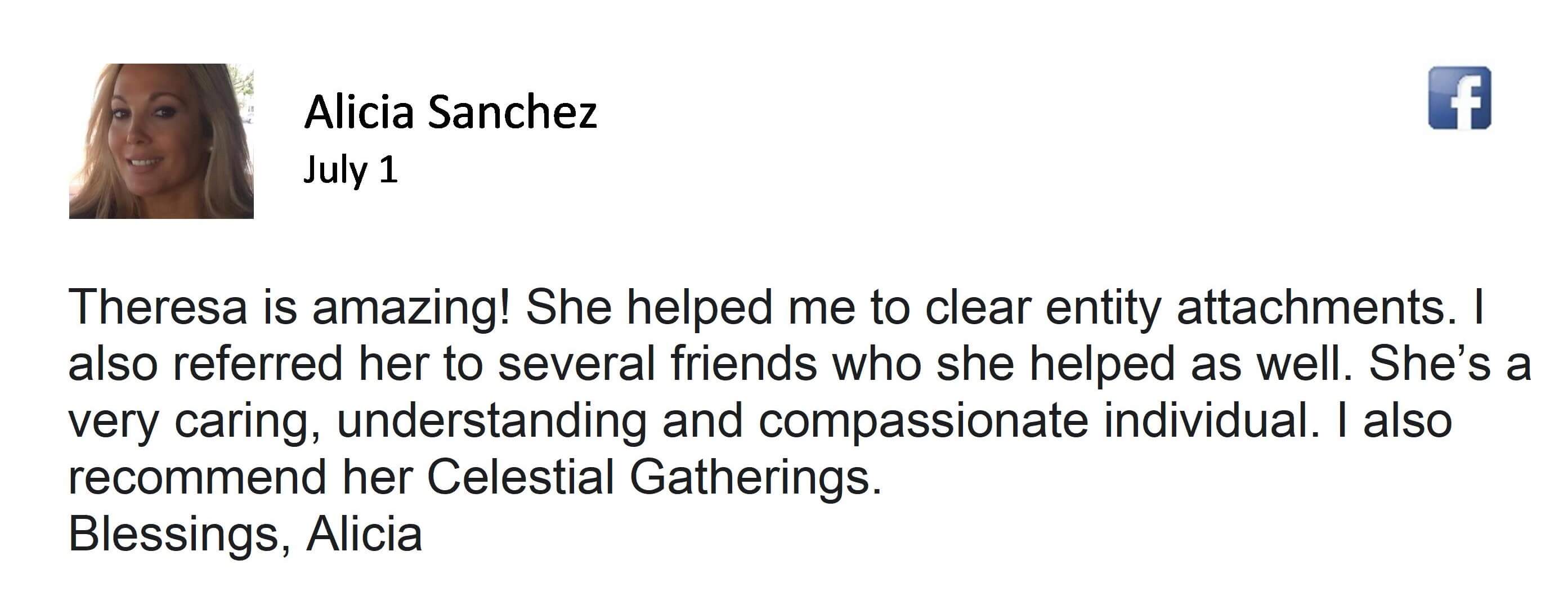 Client Testimonial for Spiritual Growth and Demonic Release