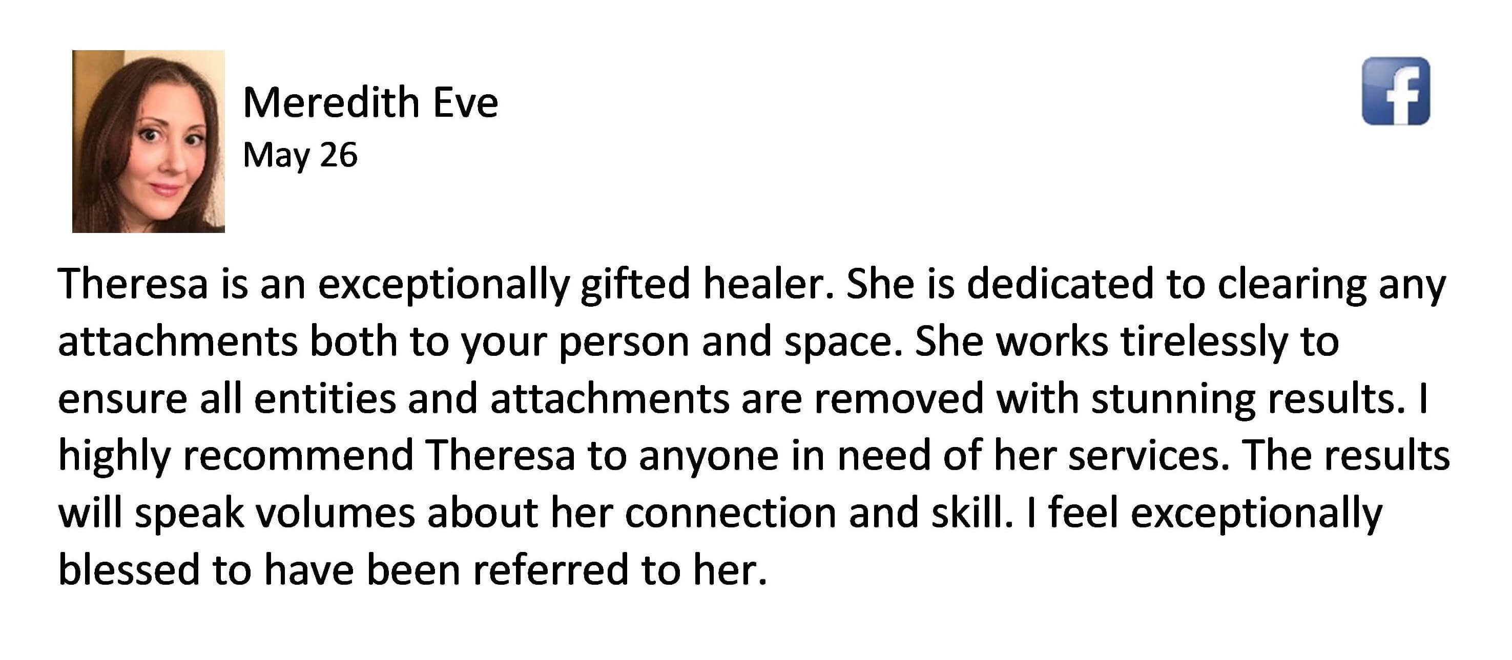 Client Testimonial for Spiritual Growth and Demonic Release