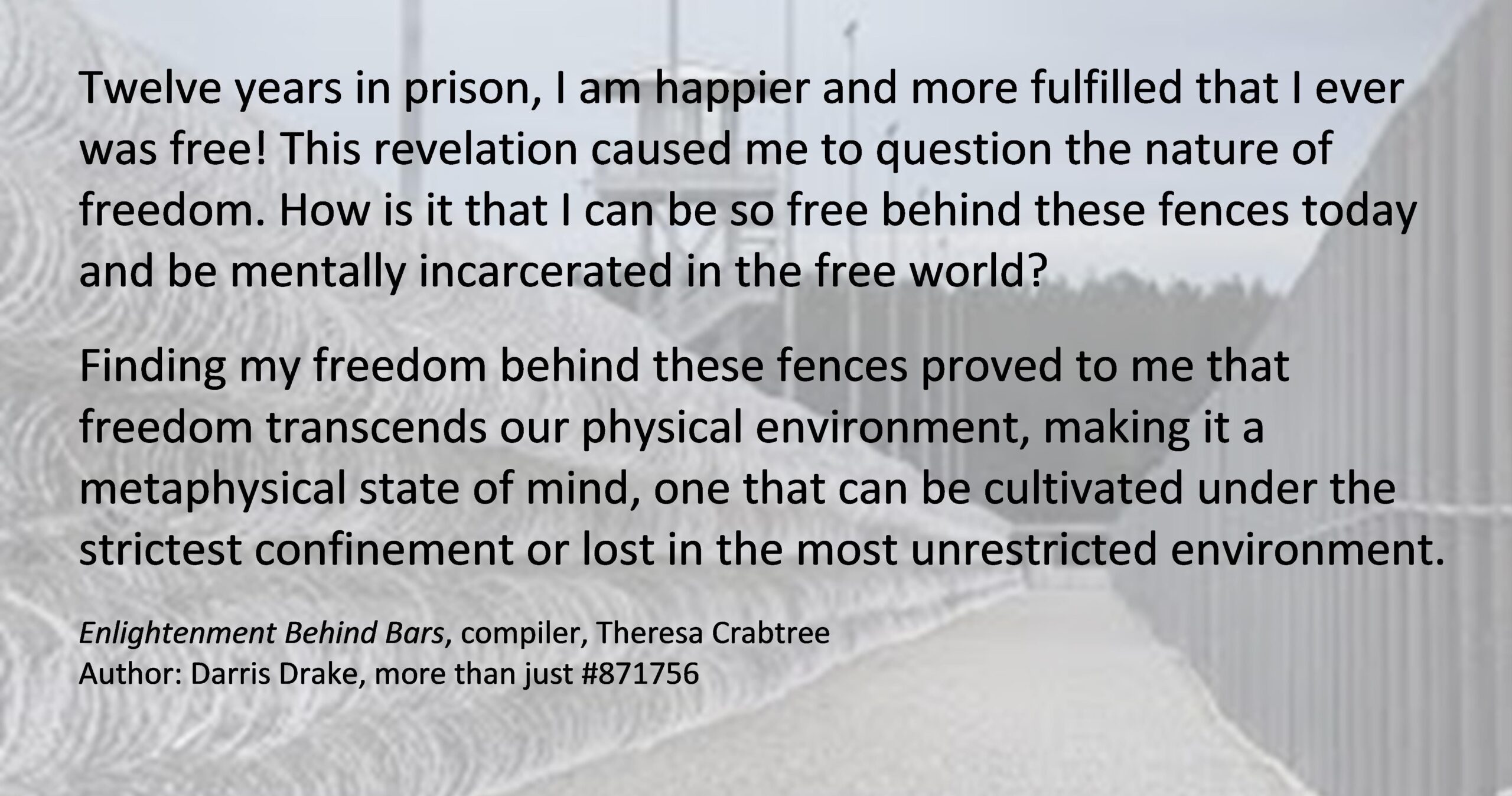 Read more about the article Freedom in Prison
