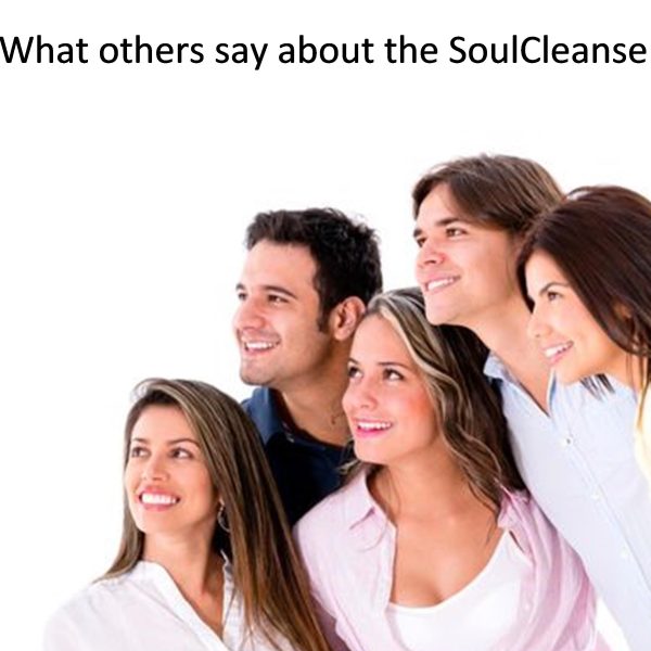 5 adults with caption "What others say about the Soulcleanse" Contact Theresa Today!